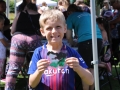 Oliver Staff (8) shows off the butterfly he created at Activate! Holbeach