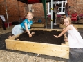 Freya & Lyla Huggins 7 & 5 yrs old, Enjoying digging for artefacts