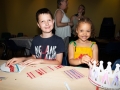 Kyle Goodwin (9) & Amillia Spinks (5) Decorating crowns and masks