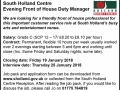 South Holland Centre job 7x2 110118