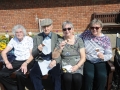 Enjoying their ice cream in the Good Friday sun are (from left) Ena Turner (89), Les Turner (93), Betty Oldham and Elizabeth Poole.