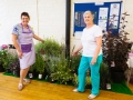 Christine Wright & Hendrina Tibbs with the flowers_plants donated by Humphrey Nurseries (Steve & Yvonne Humphreys) for the fundraising for the 2 halls