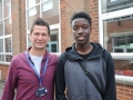 Sepsio Irotumhe is to study A Levels at Spalding Grammar School and is pictured with  David Endersbee- Assistant Head for Teaching and Learning.