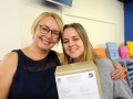 Megan Ball is heading to Leeds to study Business after earning As in Business and Maths as well as a B in history. She's pictured here with mum