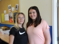 Alicia Baxter (left) is going to Boston College for A Levels while Beth Ransome is staying on at the High School