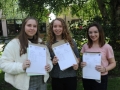 Annabele Lunn, Lillian Simpson and Holly Chaplin were all delighted with their results