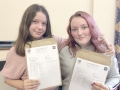 Twins Emma (left) and Charlotte Chiverton were set to celebrate their excellent results with a Chinese. Spalding High School GCSE Results Day 2018