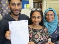 Arpa Jahan is going to do A Levels in biology, chemistry and maths as she looks to eventually take up a career in medicine. She's pictured here with proud mum Rahay Ahamed and brother Manazir Ahamaed. Spalding High School GCSE Results Day 2018
