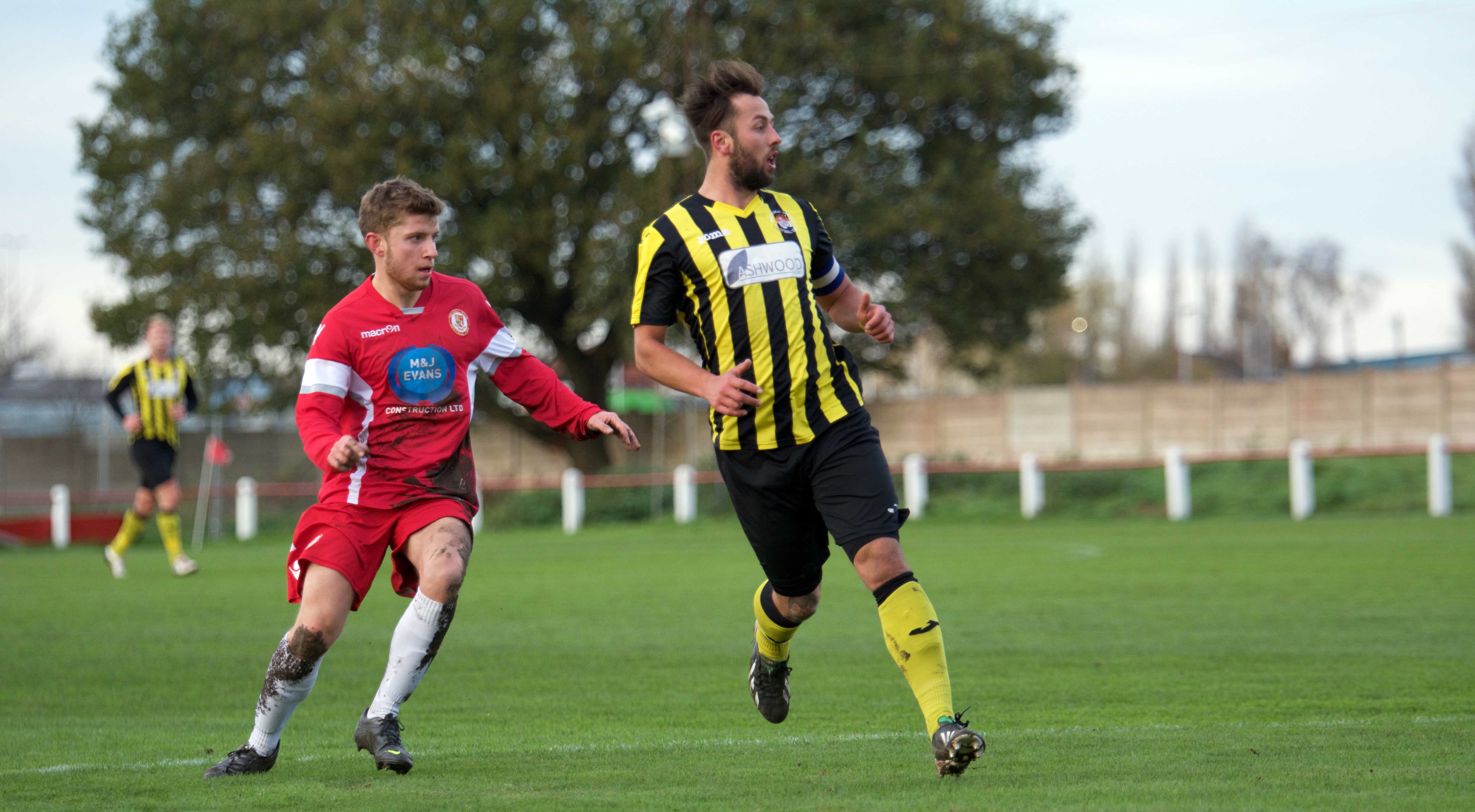 WELCOME BACK: Jamie Stevens (right) returned to Holbeach over the summer. Photo by STEVE RELF