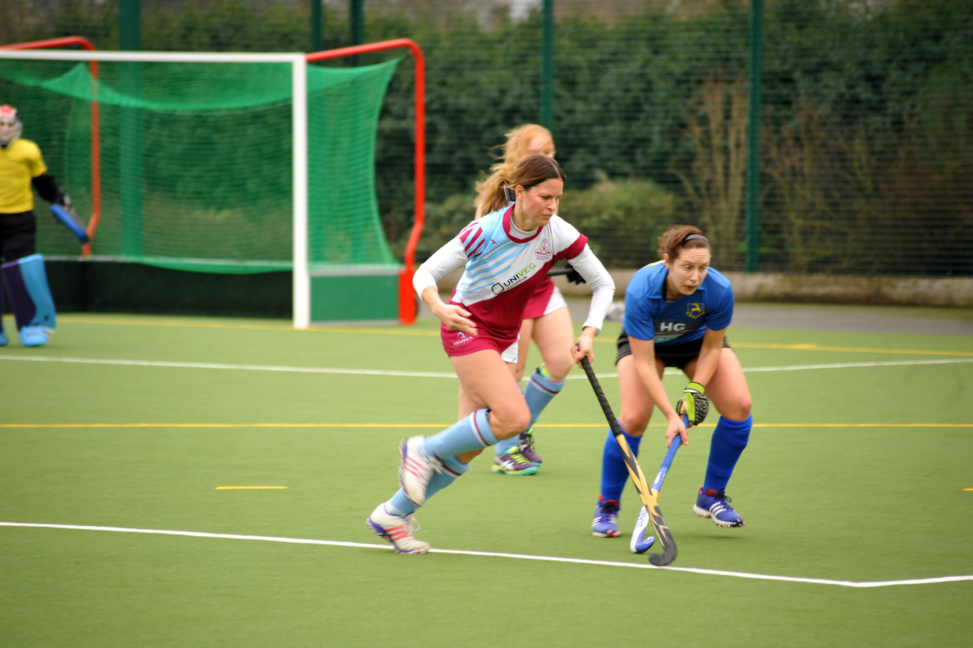 ON THE CHARGE: Karen Timby in action for Spalding Poachers 1st on Saturday. Photo (by NIKKI CLUCAS): VNC060216-75