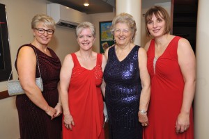 Ball organisers Alison Fox, Helen Webster, Shirley Storey and Jackie Briggs. Photo: VNC200216-40