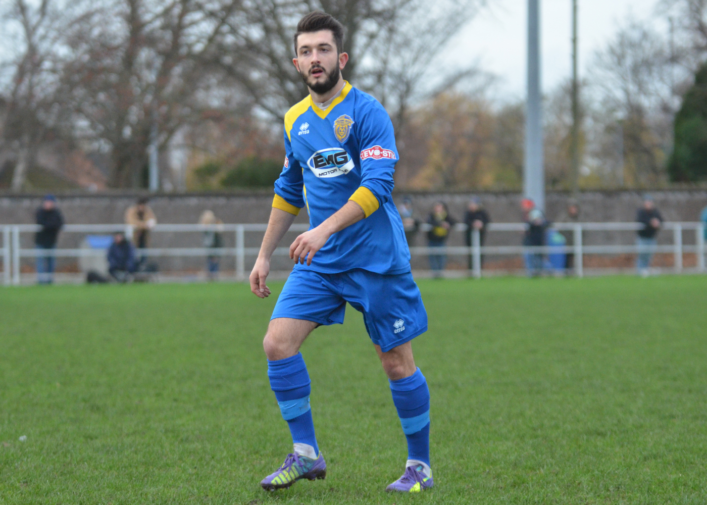 STAR MAN: Dan Banister was industrious for Spalding United. Photo by JAKE WHITELEY