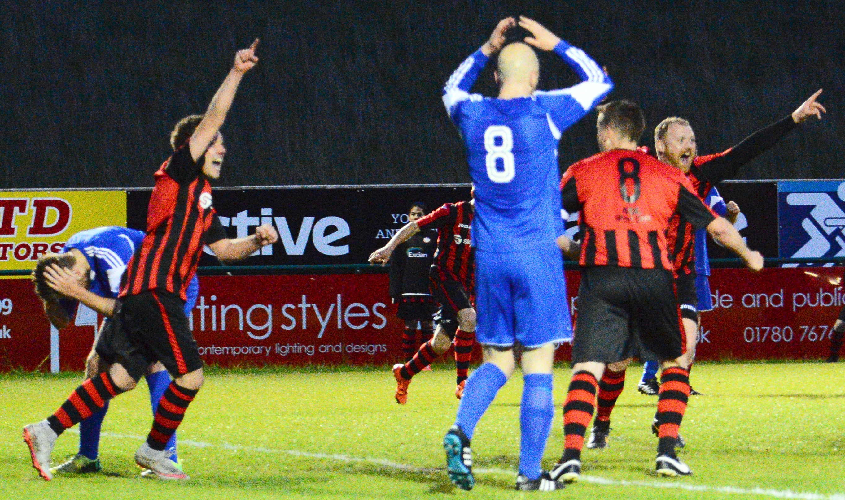 WINNER: Pinchbeck netted late on. Photo by STEVE RELF