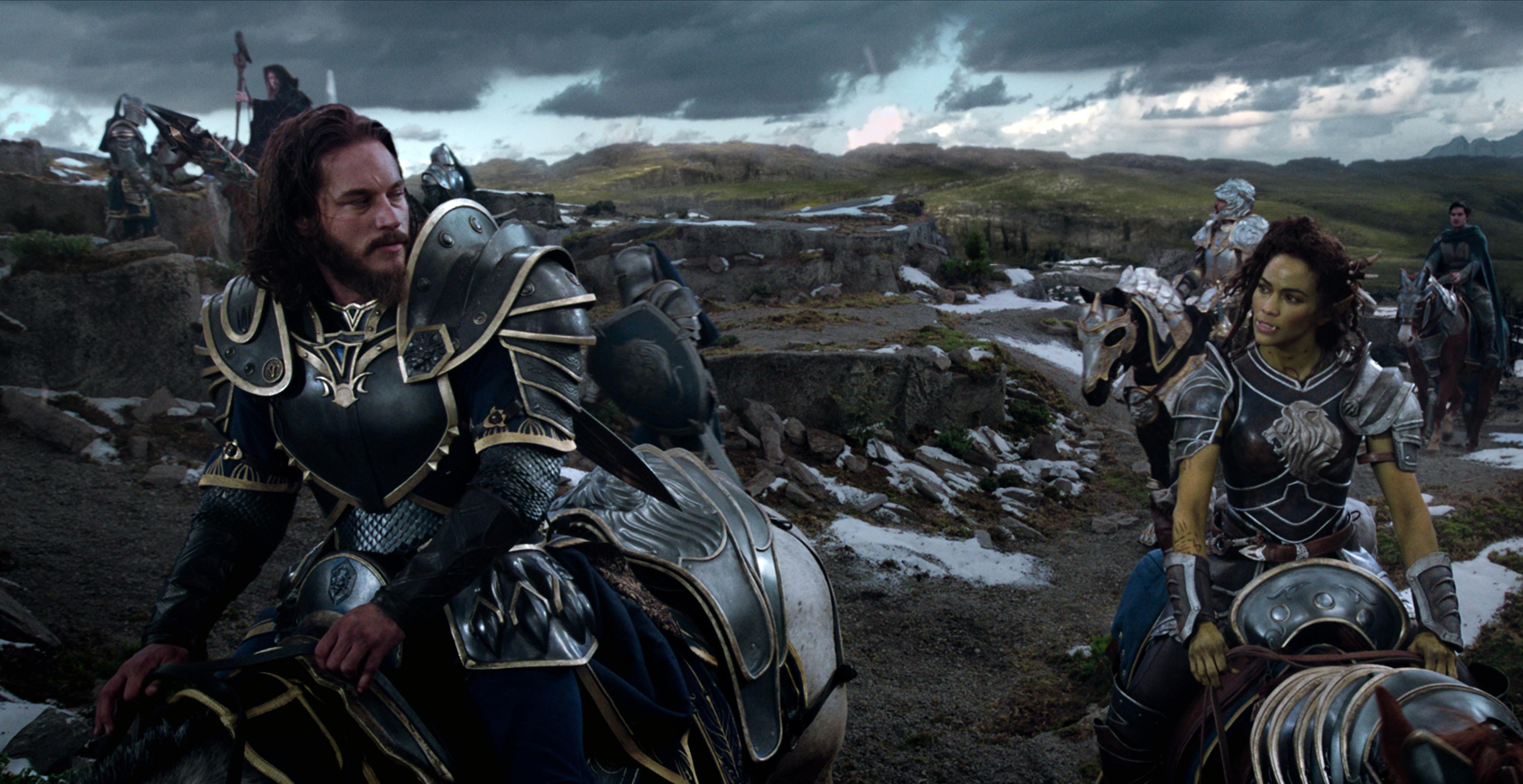 SOLID SHOWINGS: Travis Fimmel and Paula Patton in Warcraft.