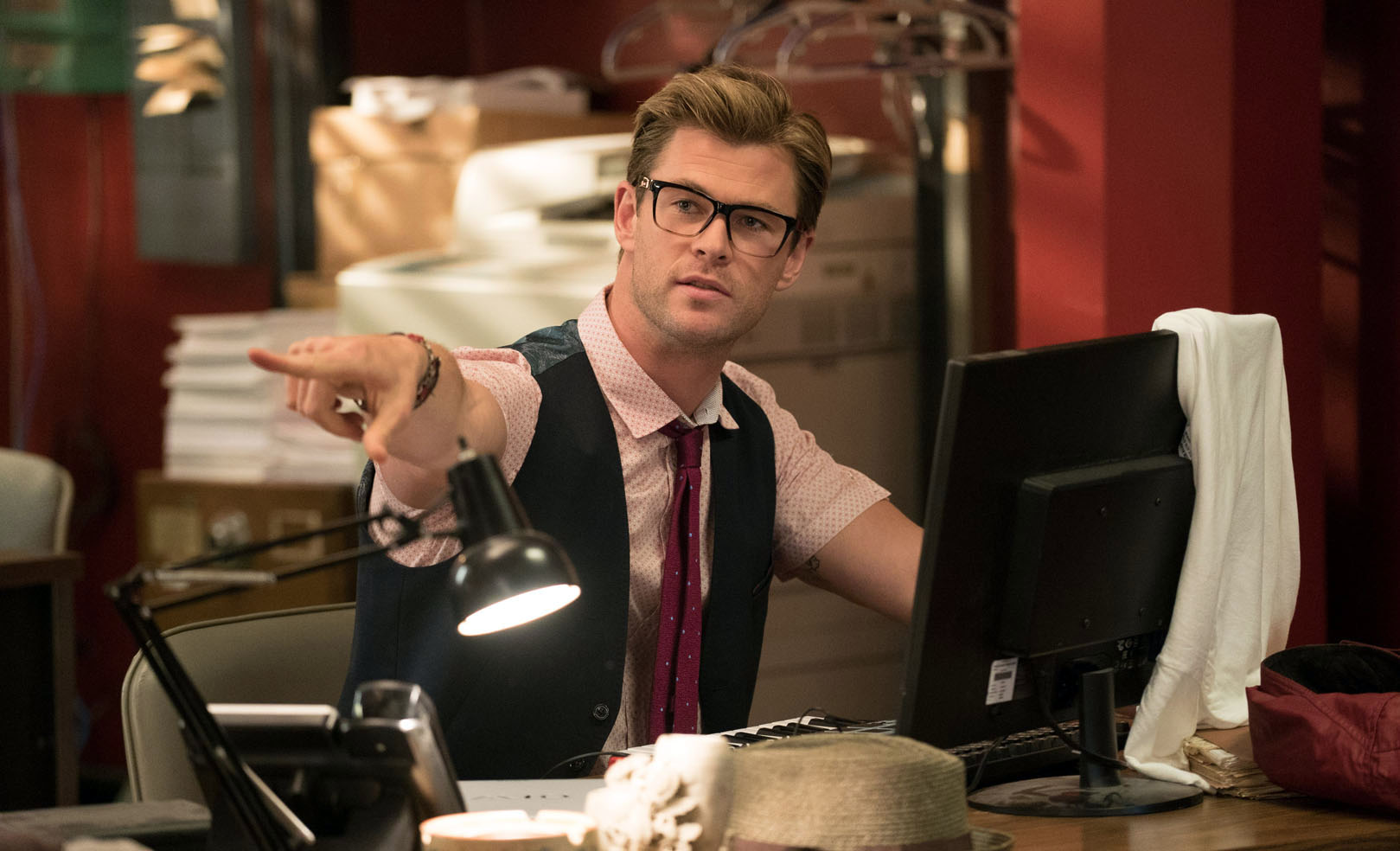 FUNNY TURN: Chris Hemsworth is on good form in Ghostbusters.