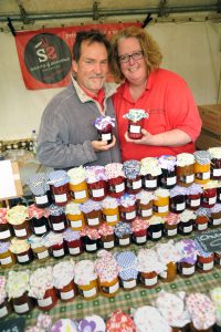 Elaine and Andy Ayre, of Saints and Sinners Preserves, at Holbeach Food Festival. Photo: VNC020716-18 