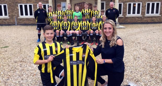 South Holland trio showcase their new sponsored junior football kits 