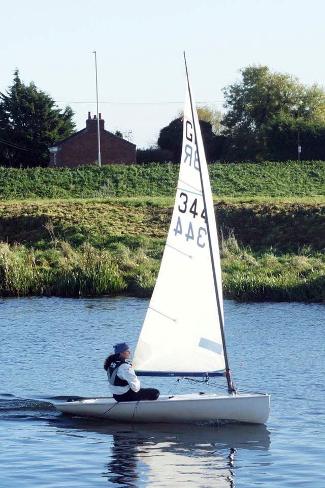 WIDE OPEN: Ros Nickols took top spot on Sunday and is one of many at Welland YC in the hunt for overall glory.